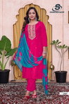 Sufy Vol 3 By Sankheswer Viscose Kurti With Bottom Dupatta Suppliers In India
